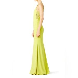 Badgley Mischka Key Lime Gash Gown Size 8 US $660